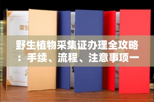 全国野生植物采集证办理全攻略：手续、流程、注意事项一网打尽